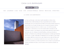 Tablet Screenshot of casaluisbarragan.org